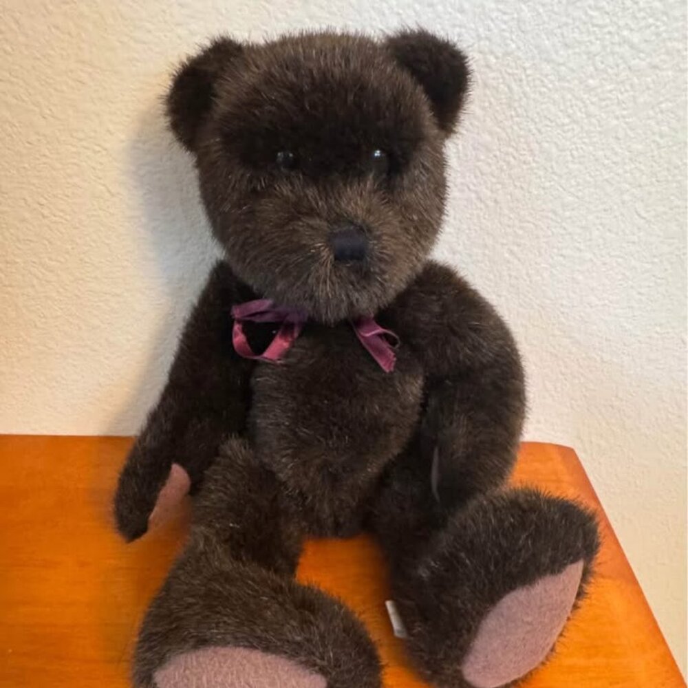 Vintage Boyds Bear Teddy Bear Brown JB Bean Assoc Plush Stuffed Animal